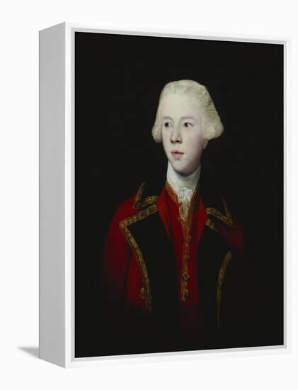 Portrait of George Augustus, 3rd Viscount Howe, Half-Length, Wearing the Uniform of the 1st Guard-Sir Joshua Reynolds-Framed Premier Image Canvas