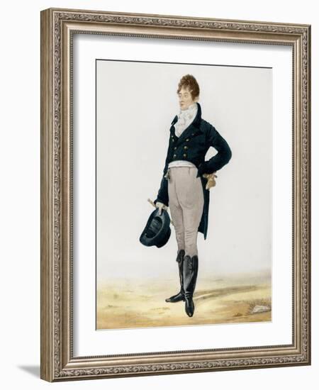 Portrait of George Beau Brummell-Robert Dighton-Framed Giclee Print