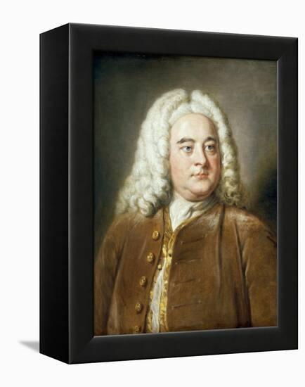 Portrait of George Frederick Handel-William Hoare-Framed Premier Image Canvas