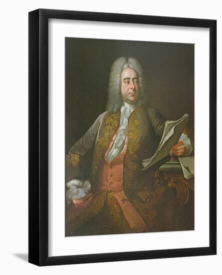 Portrait of George Frederick Handel-Thomas Hudson-Framed Giclee Print