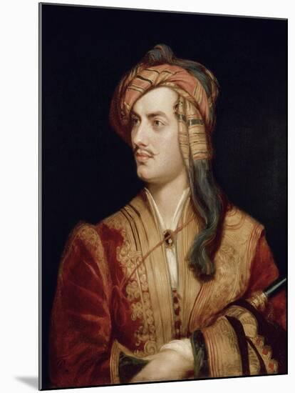 Portrait of George Gordon 6th Baron Byron of Rochdale in Albanian Dress, 1813-Thomas Phillips-Mounted Premium Giclee Print