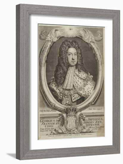 Portrait of George I of Great Britain of Ireland-Godfrey Kneller-Framed Giclee Print