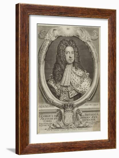 Portrait of George I of Great Britain of Ireland-Godfrey Kneller-Framed Giclee Print