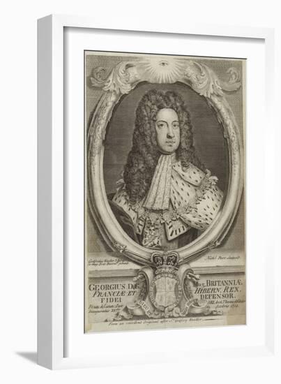 Portrait of George I of Great Britain of Ireland-Godfrey Kneller-Framed Giclee Print