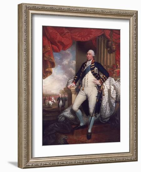 Portrait of George III, 1790-Mather Brown-Framed Giclee Print