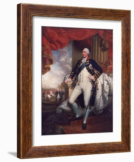 Portrait of George III, 1790-Mather Brown-Framed Giclee Print