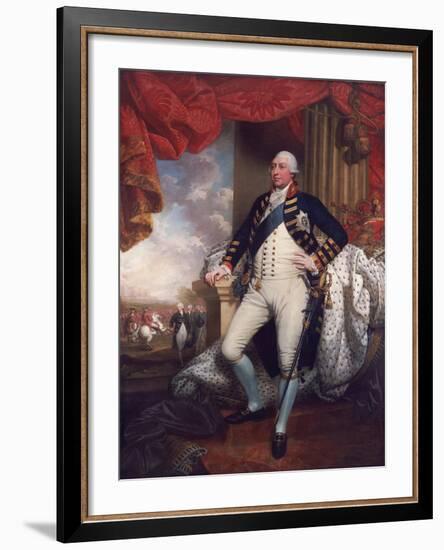 Portrait of George III, 1790-Mather Brown-Framed Giclee Print