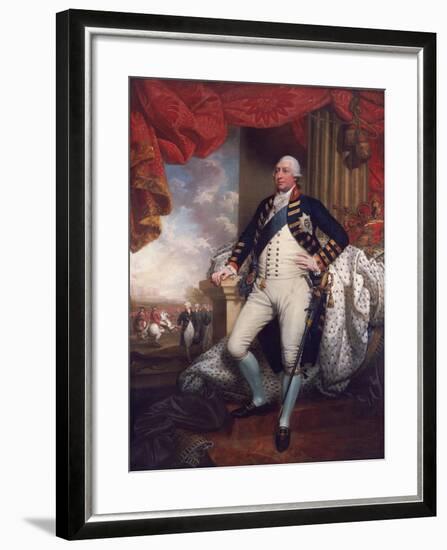 Portrait of George III, 1790-Mather Brown-Framed Giclee Print