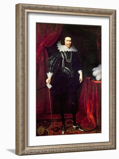 Portrait of George Villiers, 1st Duke of Buckingham-Daniel Mytens-Framed Giclee Print