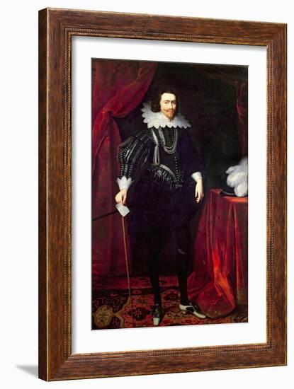 Portrait of George Villiers, 1st Duke of Buckingham-Daniel Mytens-Framed Giclee Print