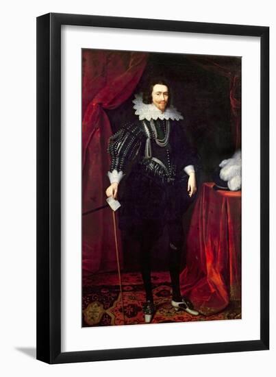 Portrait of George Villiers, 1st Duke of Buckingham-Daniel Mytens-Framed Giclee Print