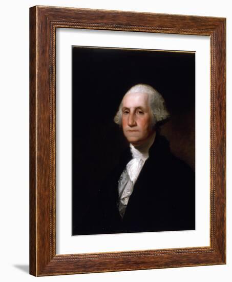 Portrait of George Washington, after a Painting by Gilbert Stuart (1755-1828) (See 149687 for Pair)-Asher Brown Durand-Framed Giclee Print