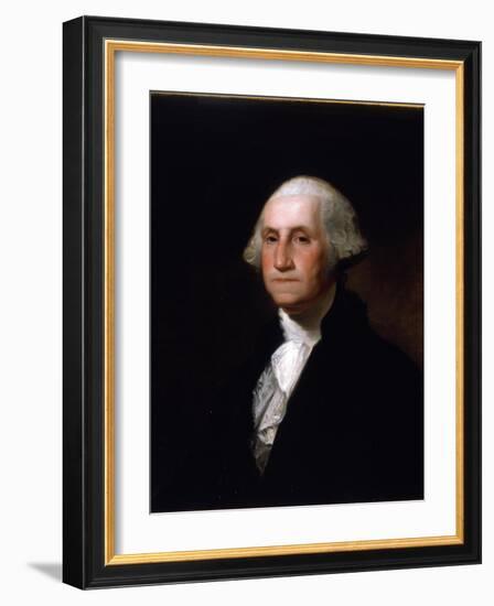 Portrait of George Washington, after a Painting by Gilbert Stuart (1755-1828) (See 149687 for Pair)-Asher Brown Durand-Framed Giclee Print