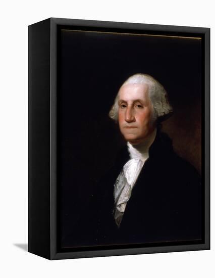 Portrait of George Washington, after a Painting by Gilbert Stuart (1755-1828) (See 149687 for Pair)-Asher Brown Durand-Framed Premier Image Canvas