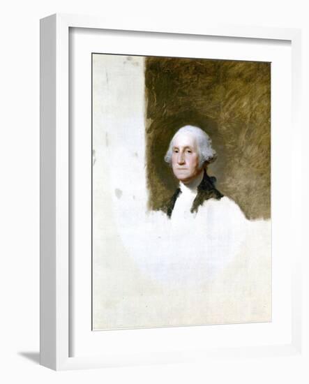 Portrait of George Washington (The Athenaeum Portrait)-Gilbert Stuart-Framed Giclee Print