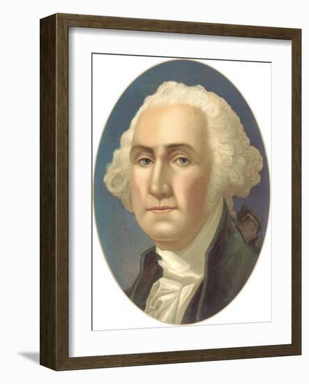 Portrait of George Washington-null-Framed Art Print