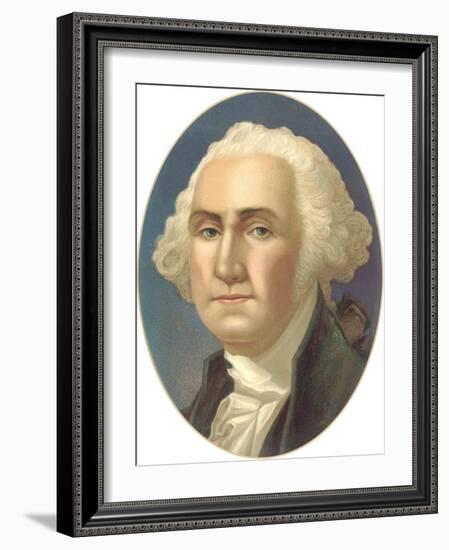 Portrait of George Washington-null-Framed Art Print