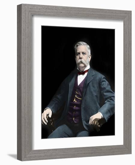 Portrait of George Westinghouse (1846-1914) American inventor and industrialist-American Photographer-Framed Giclee Print