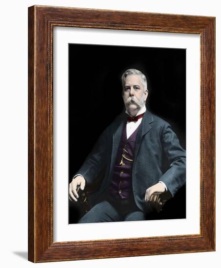 Portrait of George Westinghouse (1846-1914) American inventor and industrialist-American Photographer-Framed Giclee Print