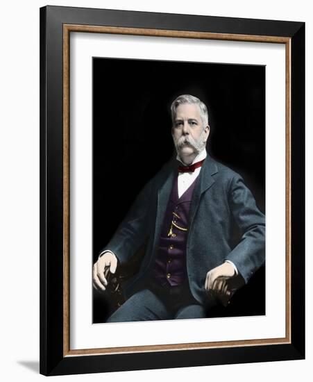 Portrait of George Westinghouse (1846-1914) American inventor and industrialist-American Photographer-Framed Giclee Print