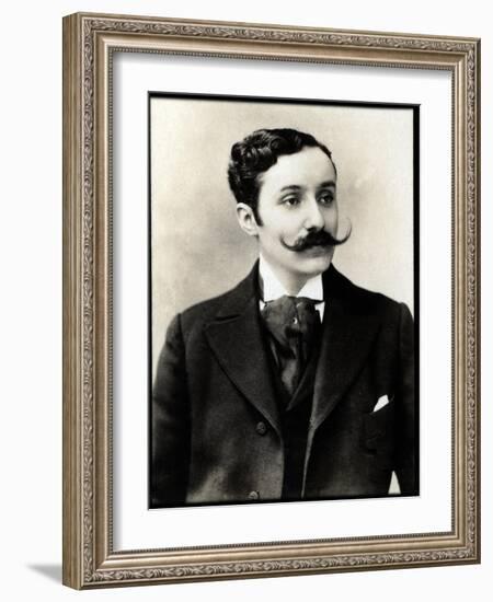 Portrait of Georges de Porto Riche (1849-1930), French dramatist and novelist-French Photographer-Framed Giclee Print