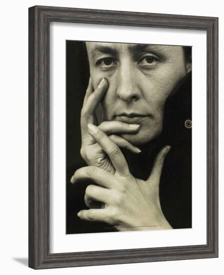 Portrait of Georgia O'Keeffe, 1918-Alfred Stieglitz-Framed Art Print