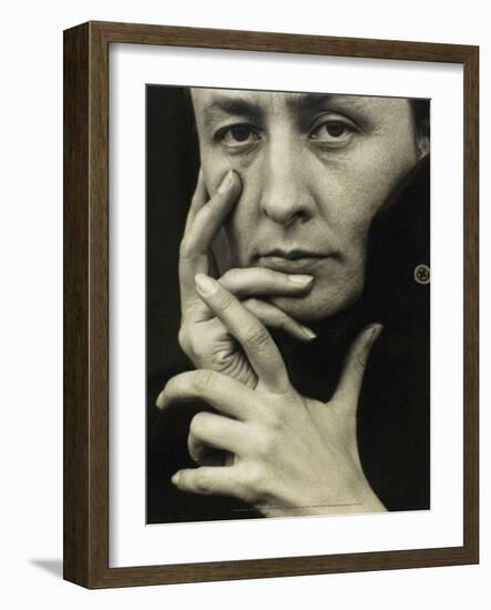 Portrait of Georgia O'Keeffe, 1918-Alfred Stieglitz-Framed Art Print