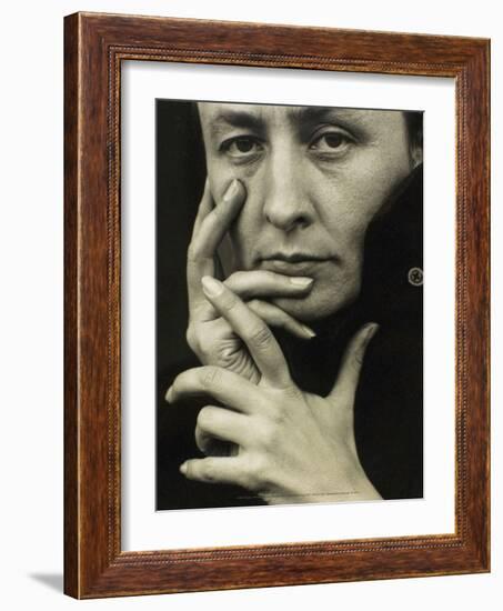 Portrait of Georgia O'Keeffe, 1918-Alfred Stieglitz-Framed Art Print