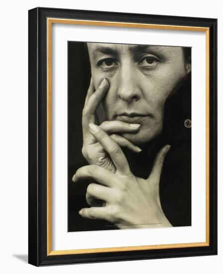 Portrait of Georgia O'Keeffe, 1918-Alfred Stieglitz-Framed Art Print