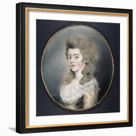 Portrait of Georgiana Spencer-Thomas Lawrence-Framed Giclee Print