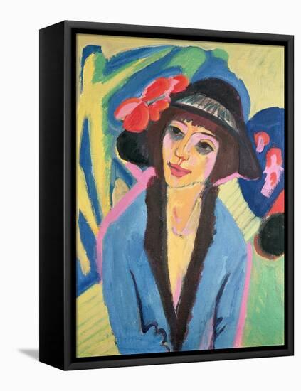 Portrait of Gerda-Ernst Ludwig Kirchner-Framed Premier Image Canvas