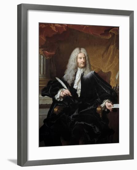 Portrait of Germain Louis De Chauvelin by Hyacinthe Rigaud-null-Framed Giclee Print