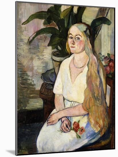 Portrait of Germaine Utter, 1922-Suzanne Valadon-Mounted Giclee Print