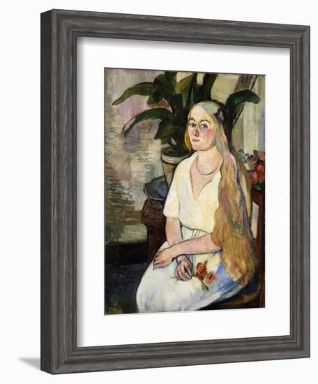 Portrait of Germaine Utter, 1922-Suzanne Valadon-Framed Giclee Print