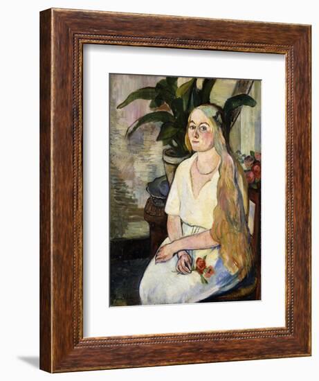 Portrait of Germaine Utter, 1922-Suzanne Valadon-Framed Giclee Print