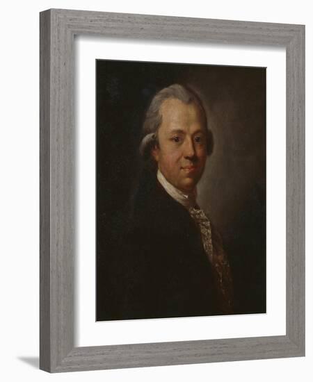 Portrait of German Writer and Publisher Christoph Friedrich Nicolai, 1783-Anton Graff-Framed Giclee Print