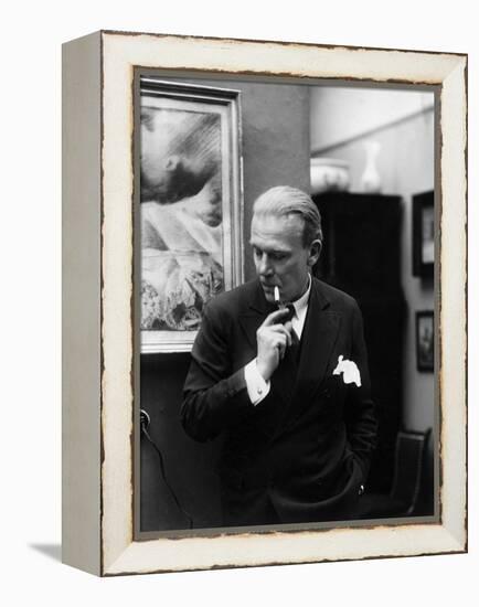 Portrait of German Writer Hanns Heinz Ewers-German photographer-Framed Premier Image Canvas