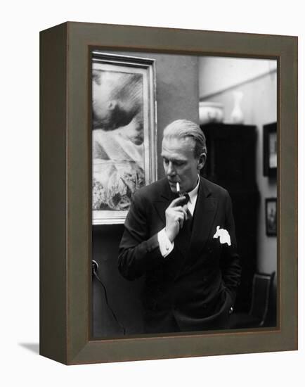 Portrait of German Writer Hanns Heinz Ewers-German photographer-Framed Premier Image Canvas