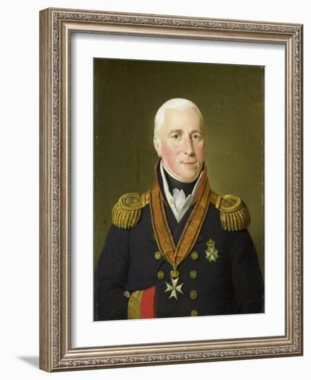 Portrait of Gerrit Verdooren-Adriaan De Lelie-Framed Art Print