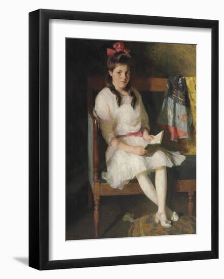 Portrait of Gertrude Russell, 1915-Frank Weston Benson-Framed Premium Giclee Print