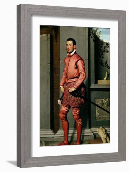 Portrait of Gian Gerolamo Grumelli, Italian Statesman and Noble, 1560-Giovanni Battista Moroni-Framed Giclee Print