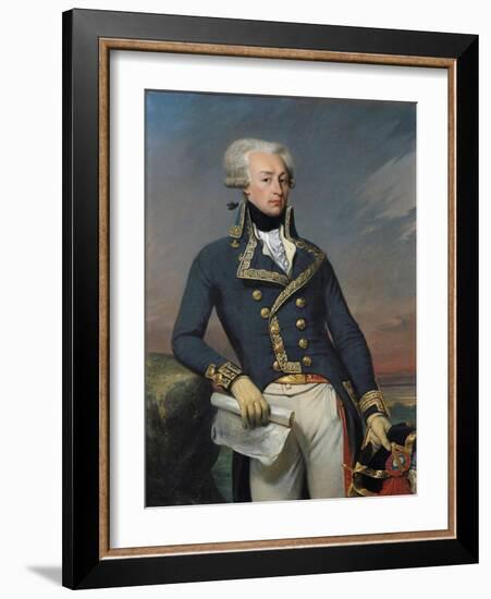 Portrait of Gilbert Motier (1757-1834) the Marquis De La Fayette as a Lieutenant General, 1791-Joseph Desire Court-Framed Giclee Print