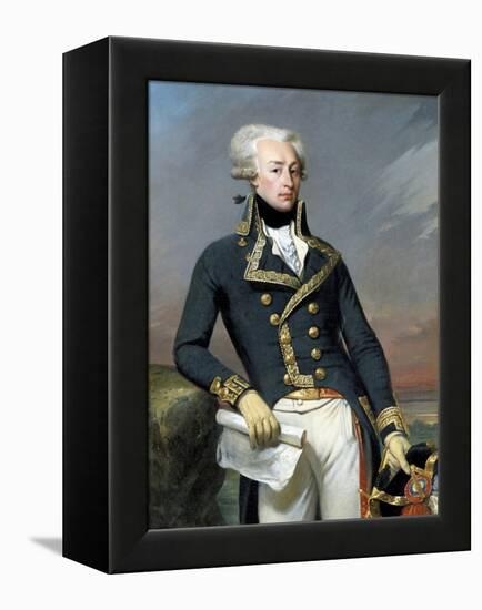 Portrait of Gilbert Motier, Marquis De La Fayette (Lafayette) by Joseph-Desire Court-null-Framed Premier Image Canvas