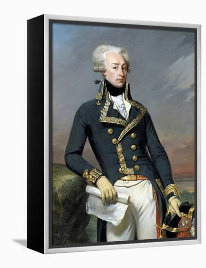 Portrait of Gilbert Motier, Marquis De La Fayette (Lafayette) by Joseph-Desire Court-null-Framed Premier Image Canvas