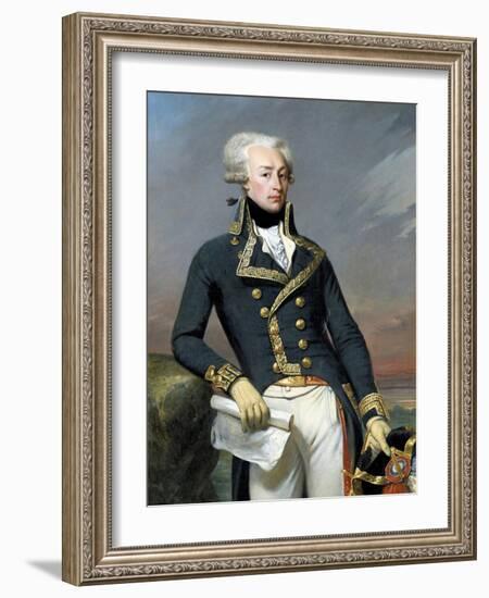 Portrait of Gilbert Motier, Marquis De La Fayette (Lafayette) by Joseph-Desire Court-null-Framed Premium Giclee Print