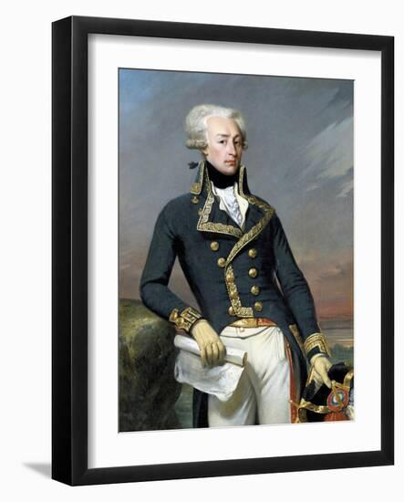 Portrait of Gilbert Motier, Marquis De La Fayette (Lafayette) by Joseph-Desire Court-null-Framed Giclee Print