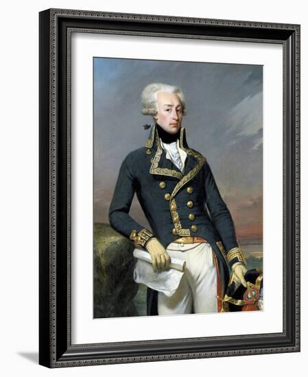 Portrait of Gilbert Motier, Marquis De La Fayette (Lafayette) by Joseph-Desire Court-null-Framed Giclee Print