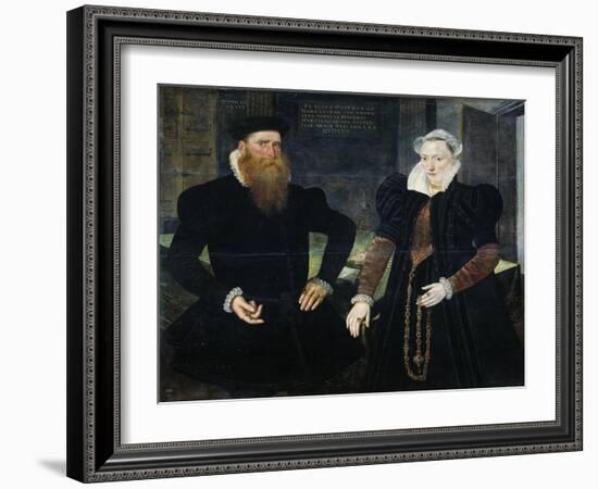 Portrait of Gillis Hooftman, Shipowner-Maerten de Vos-Framed Art Print