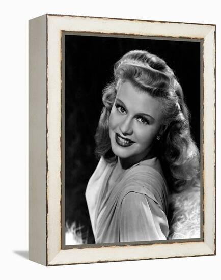 Portrait of Ginger Rogers, c.1945-null-Framed Stretched Canvas