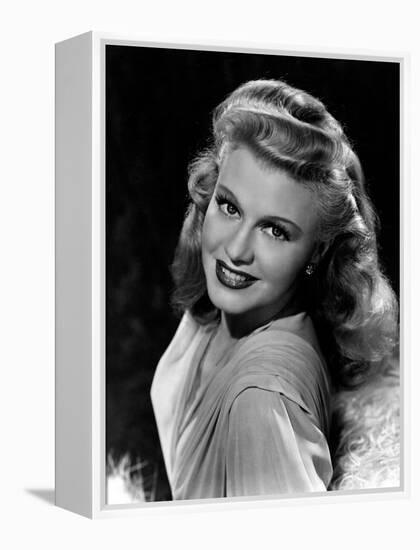 Portrait of Ginger Rogers, c.1945-null-Framed Stretched Canvas